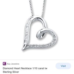Kay Jewelers Diamond Heart Necklace